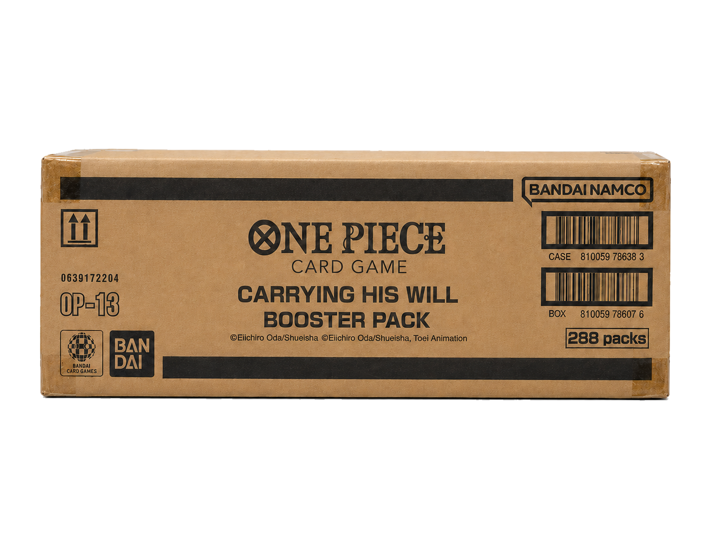 One Piece TCG OP-13 Carrying His Will sealed booster case (English edition, contains 12 booster boxes)